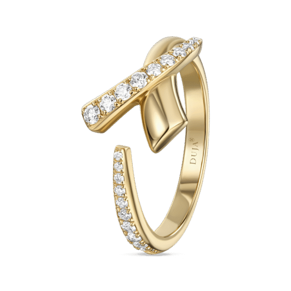 Intersect Ring- in yellow gold