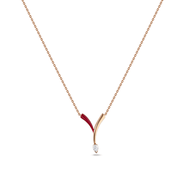 Intersect Pendant- in rose gold